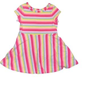 Cat & Jack colorful striped jersey dress 18m